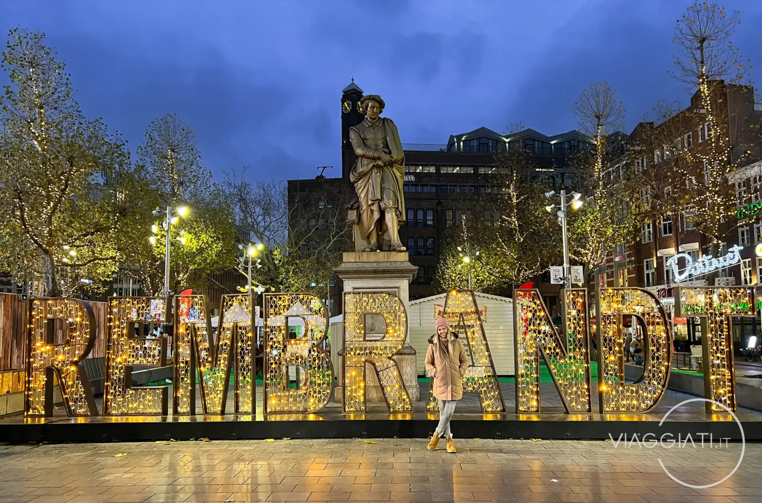 Rembrandtplein a Natale