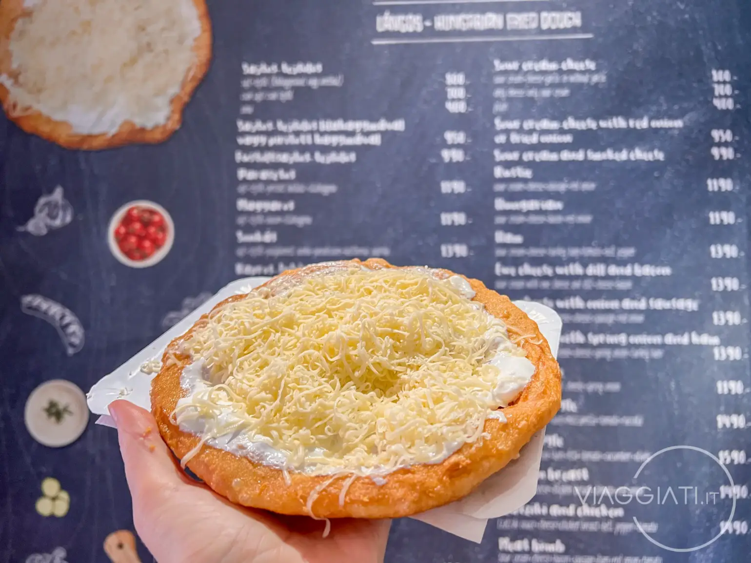 Lángos, cucina tipica di Budapest