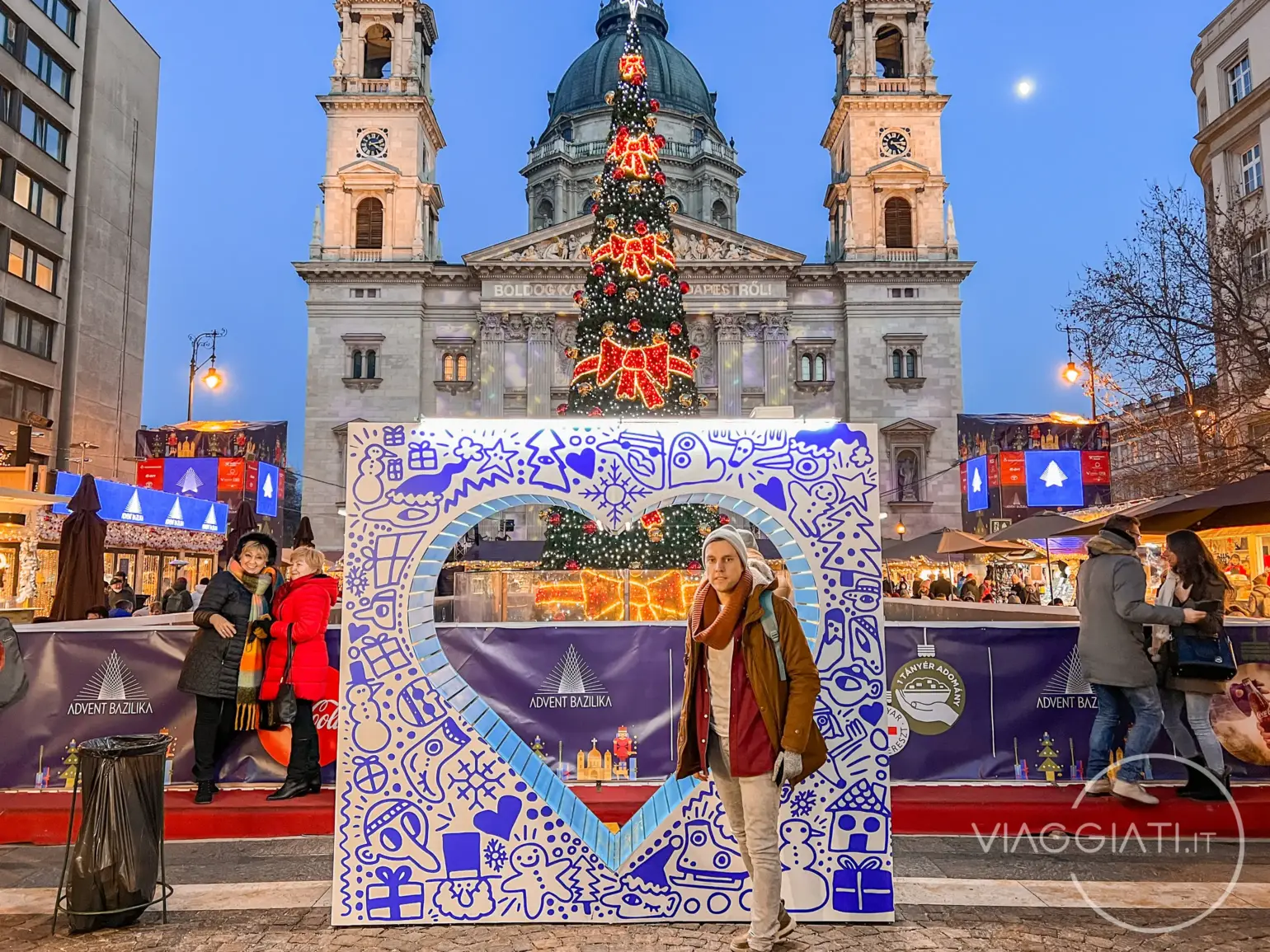 Mercatino di Natale della piazza della Basilica - Budapest