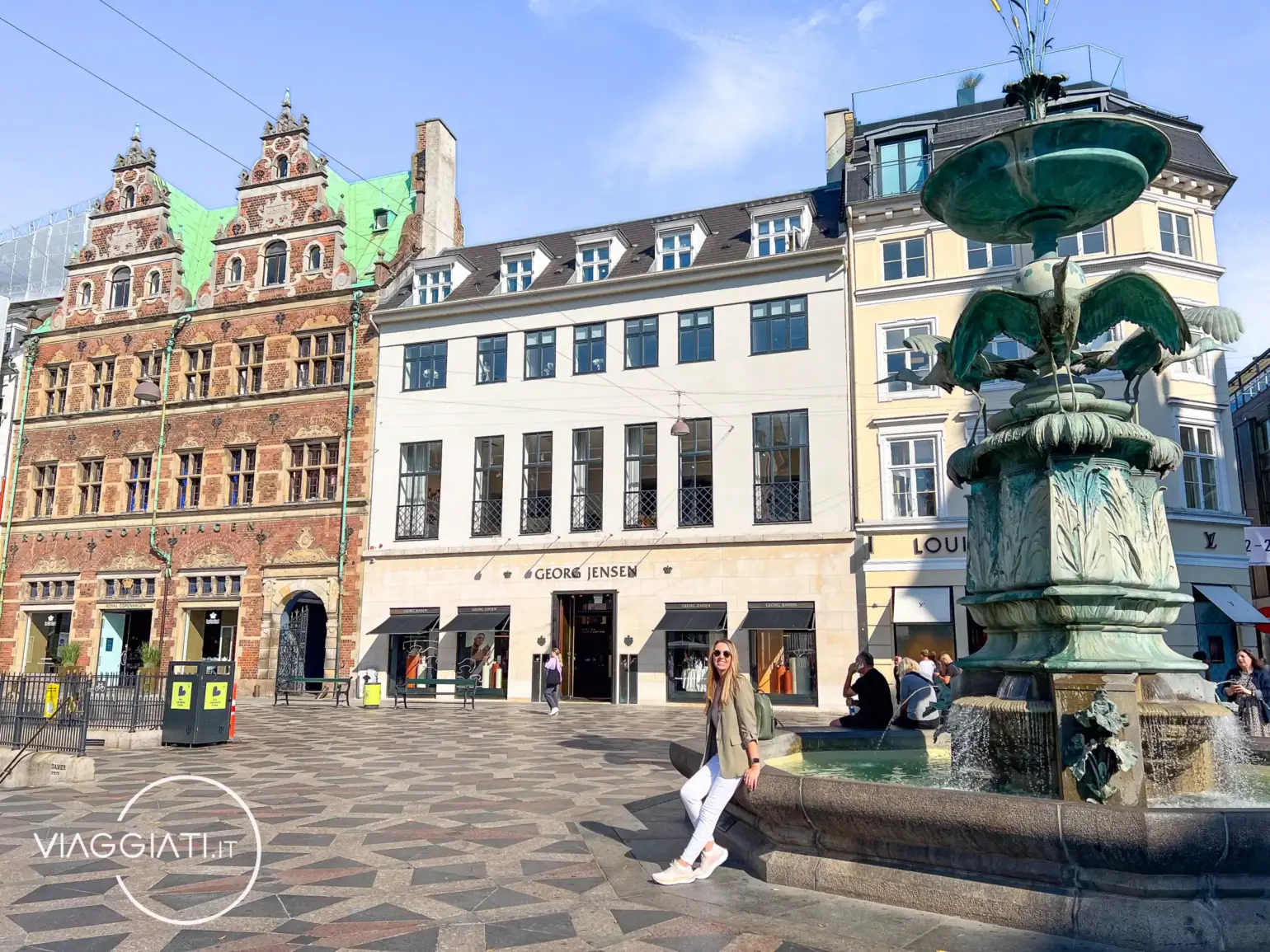Fontana delle Cicogne a Strøget | Copenaghen in 2 giorni