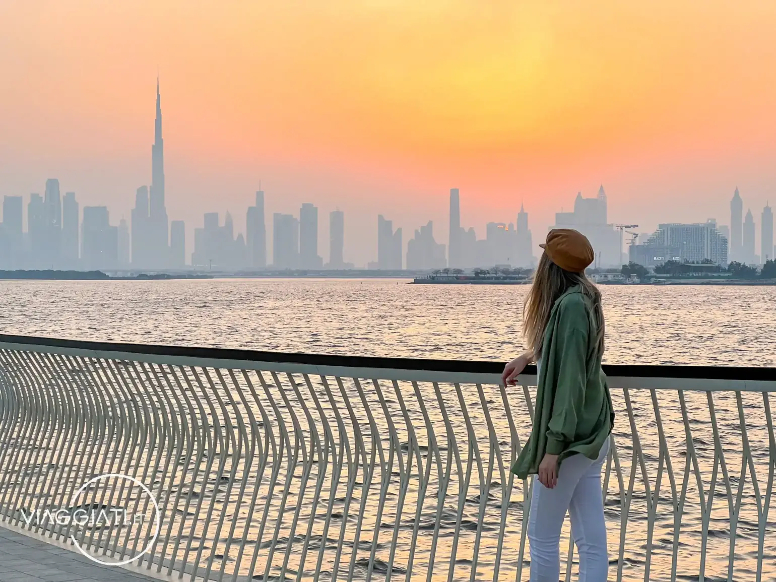 Tramonto a Dubai Creek Harbour