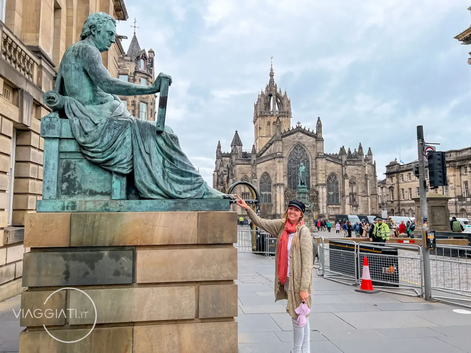 Statua di David Hume