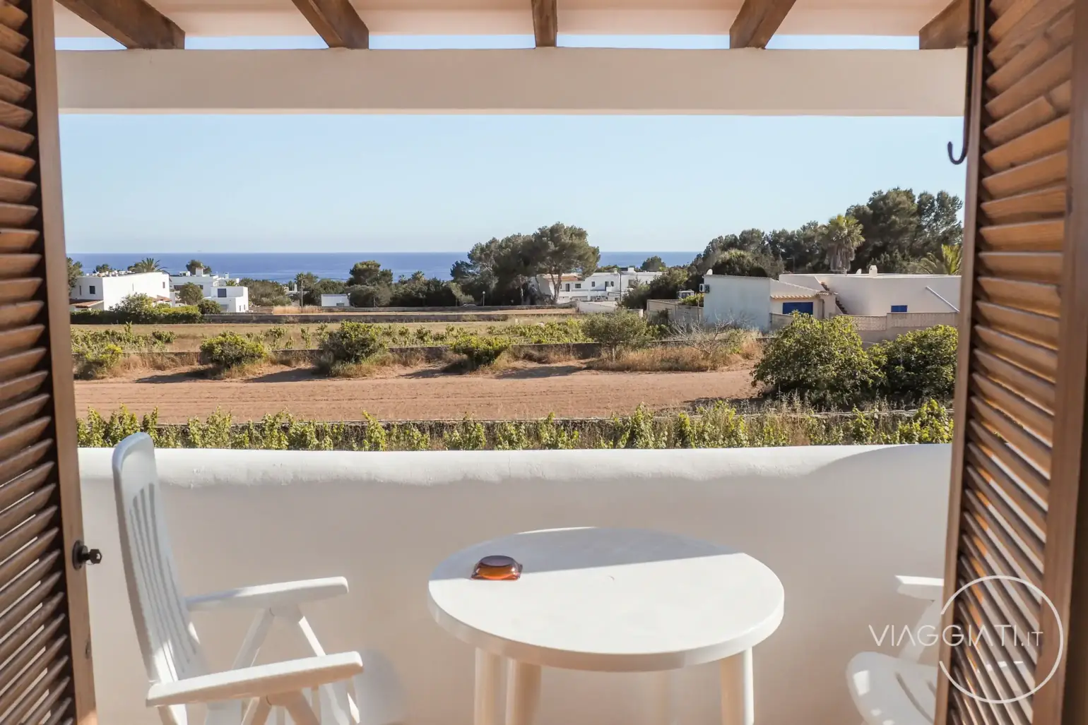 Vista dal nostro alloggio a Formentera