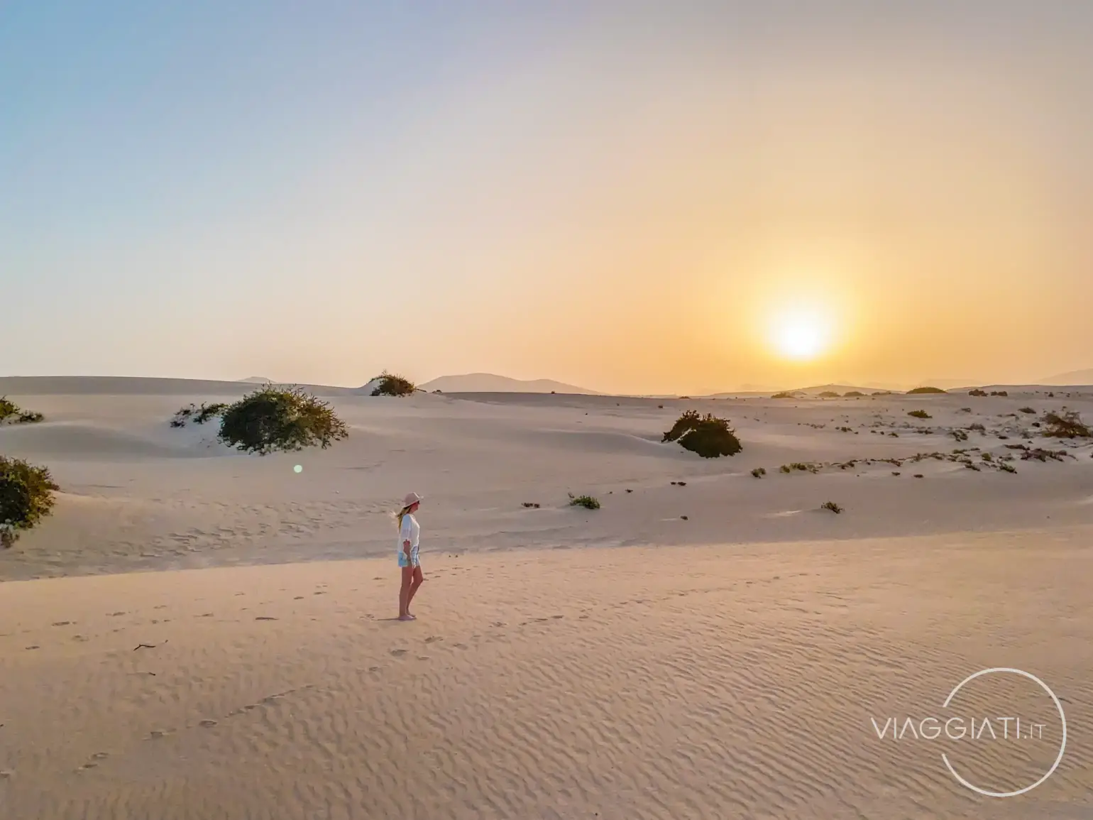 Tramonto sulle Dune di Corralejo