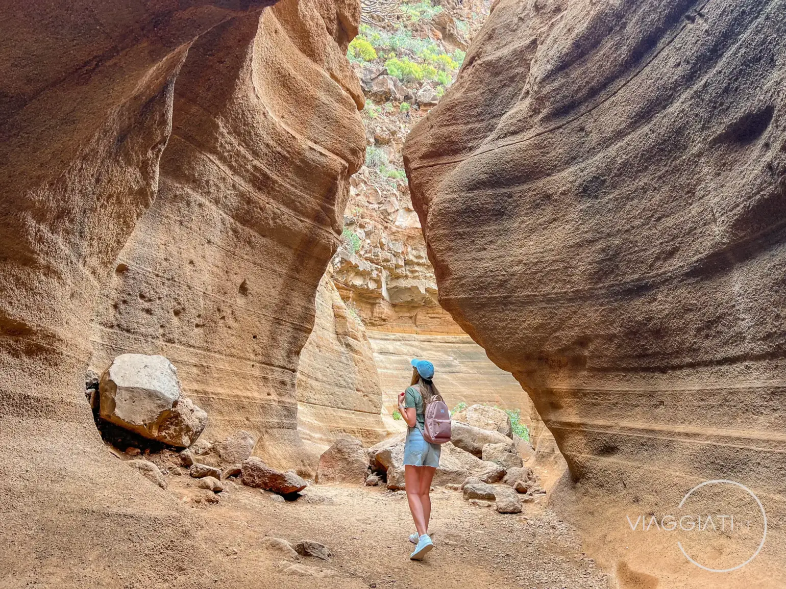Tufi colorati nel Barranco de las Vacas