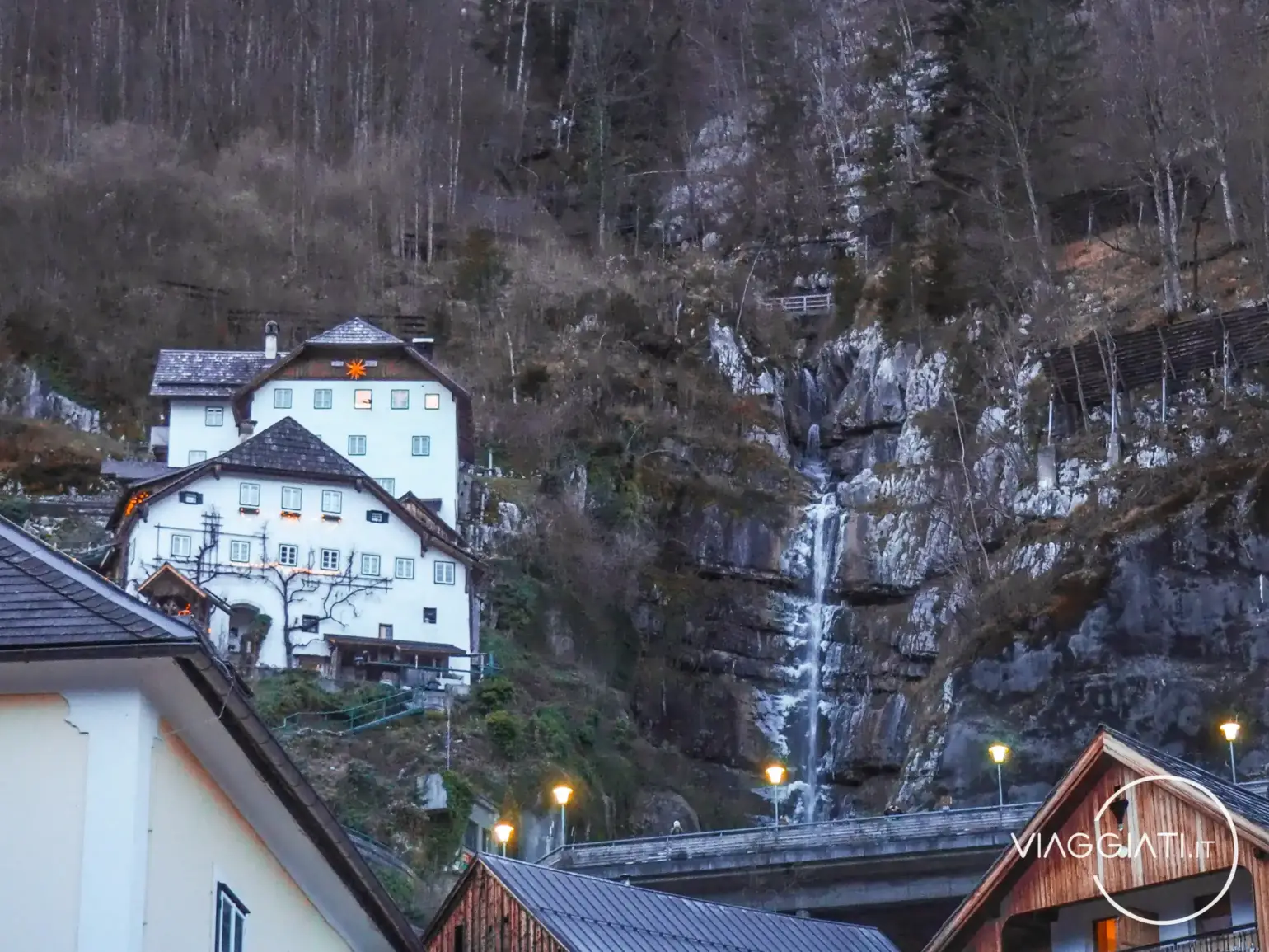 Cascata Waldbachstrub a Hallstatt