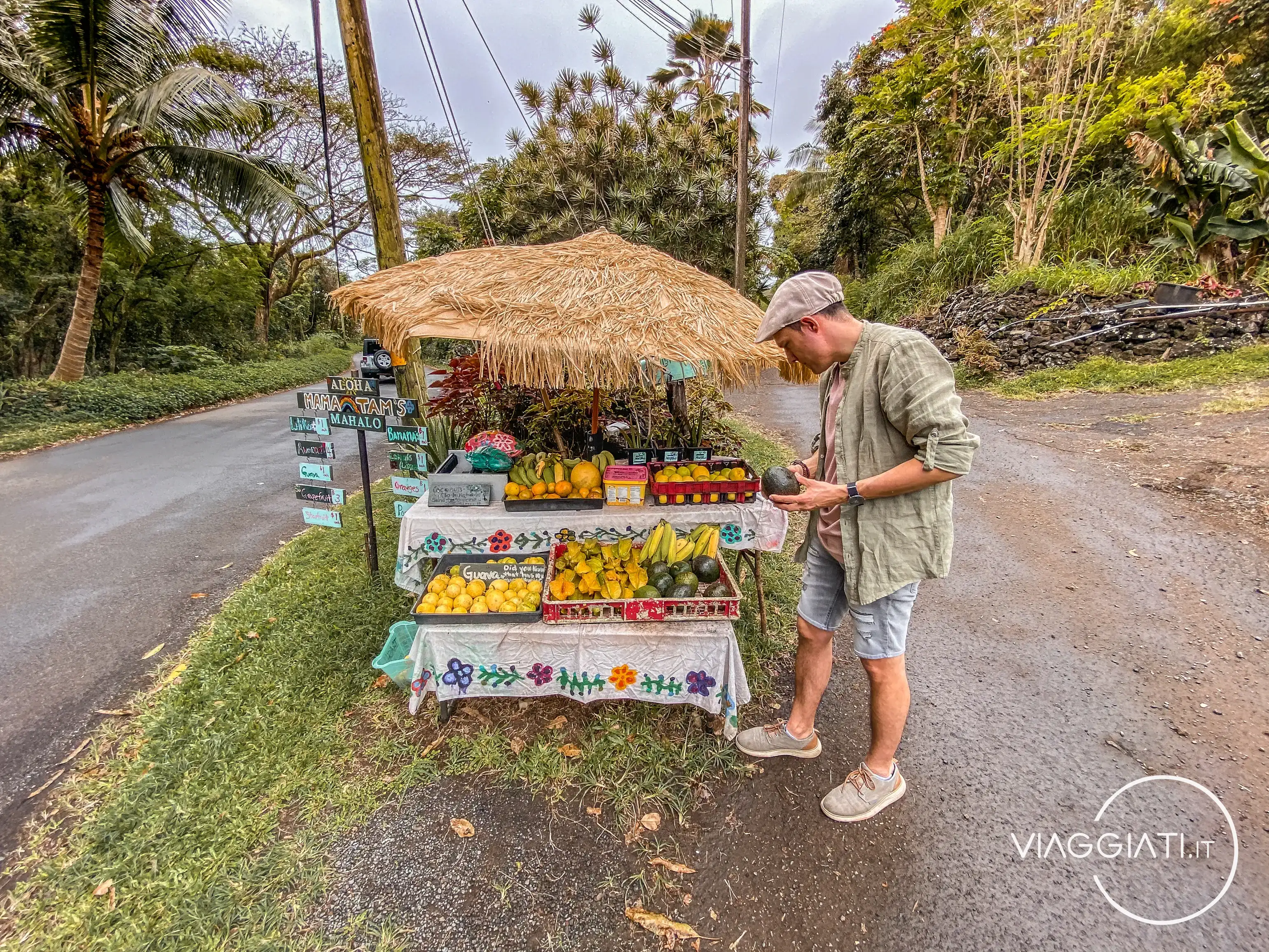 Chioschi di frutta lungo la Road to Hana