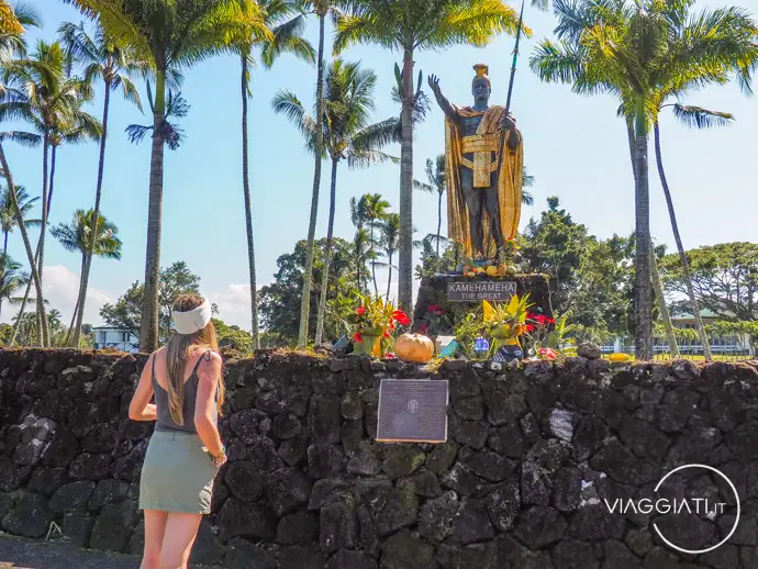 Statua del re Kamehameha I a Big Island
