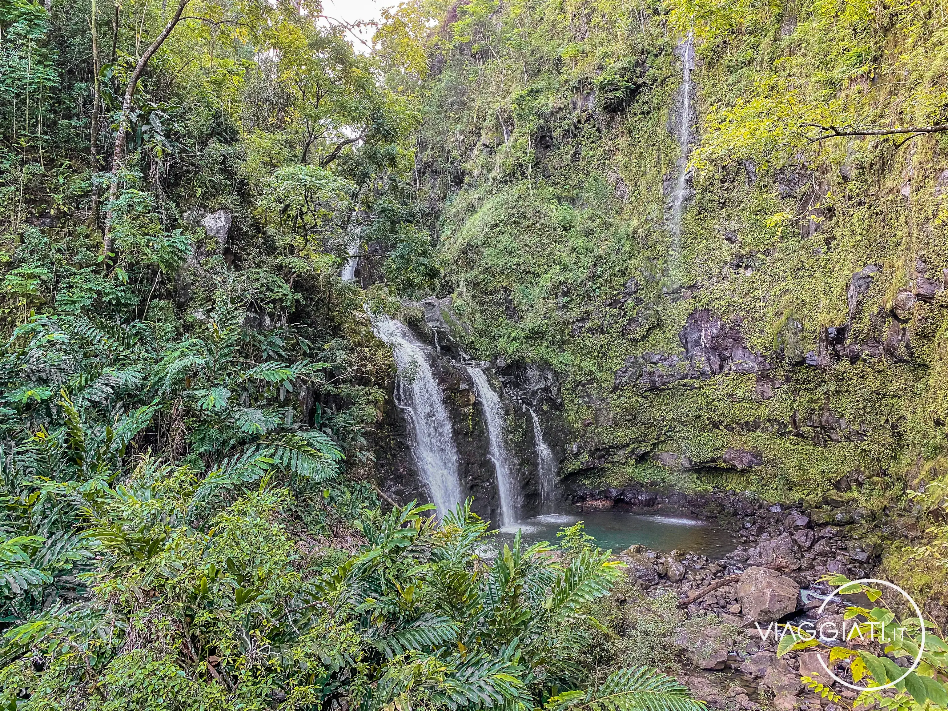 Upper Waikani Falls (Three Bears) | Road to Hana
