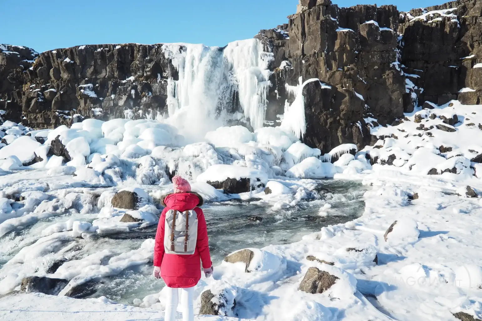 Cascata Öxarárfoss, una delle più belle che abbiamo visto nel nostro itinerario in Islanda