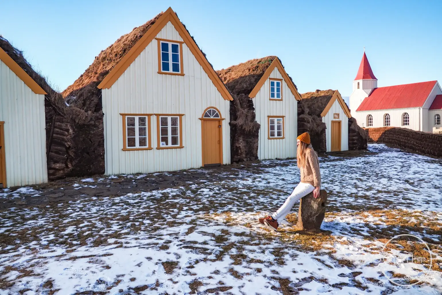 Casette tipiche islandesi a Glaumbær