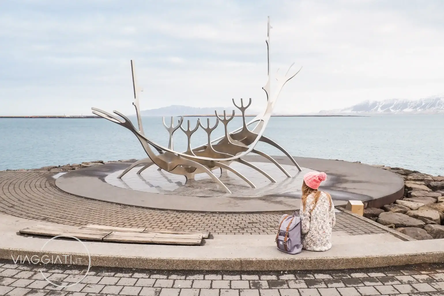 Ultimo giorno del tour dell'Islanda in 7 giorni | Scultura Sólfar o Viaggiatore del Sole.