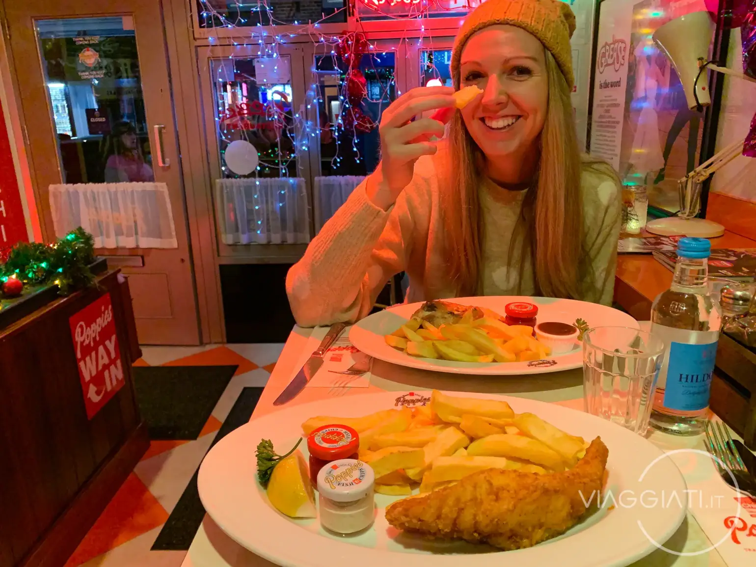 Mangiare fish and chips a Londra