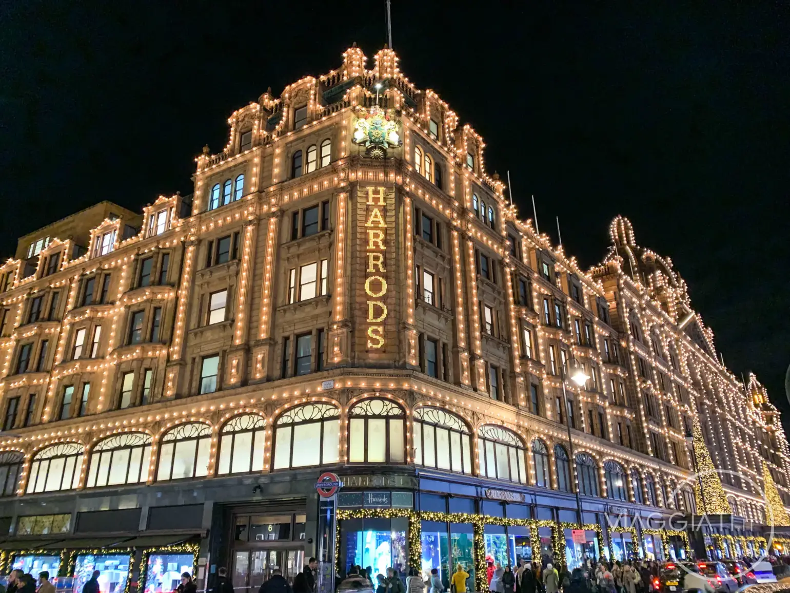 Luci natalizie da Harrods