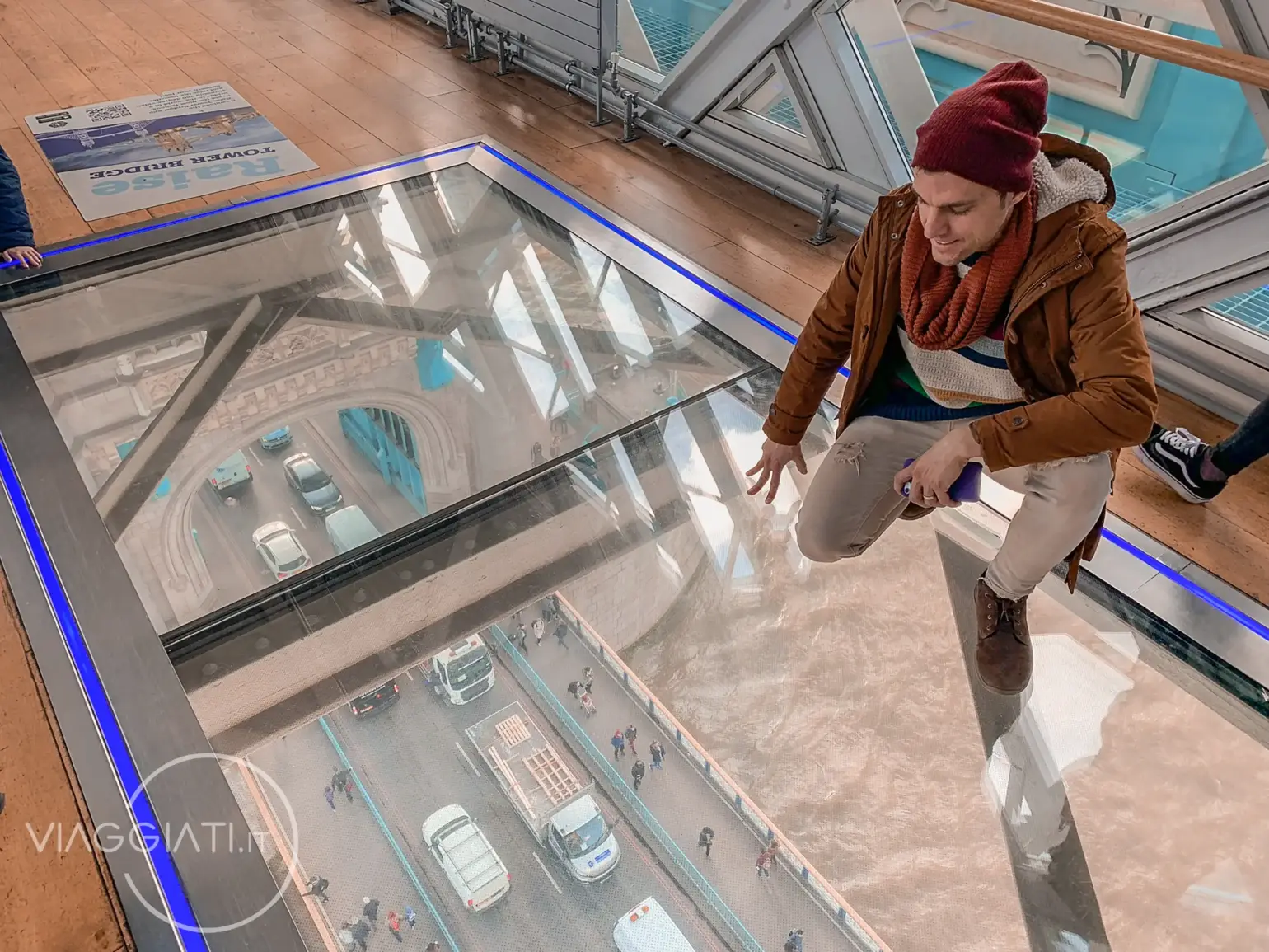 Passerella di vetro sul Tower Bridge