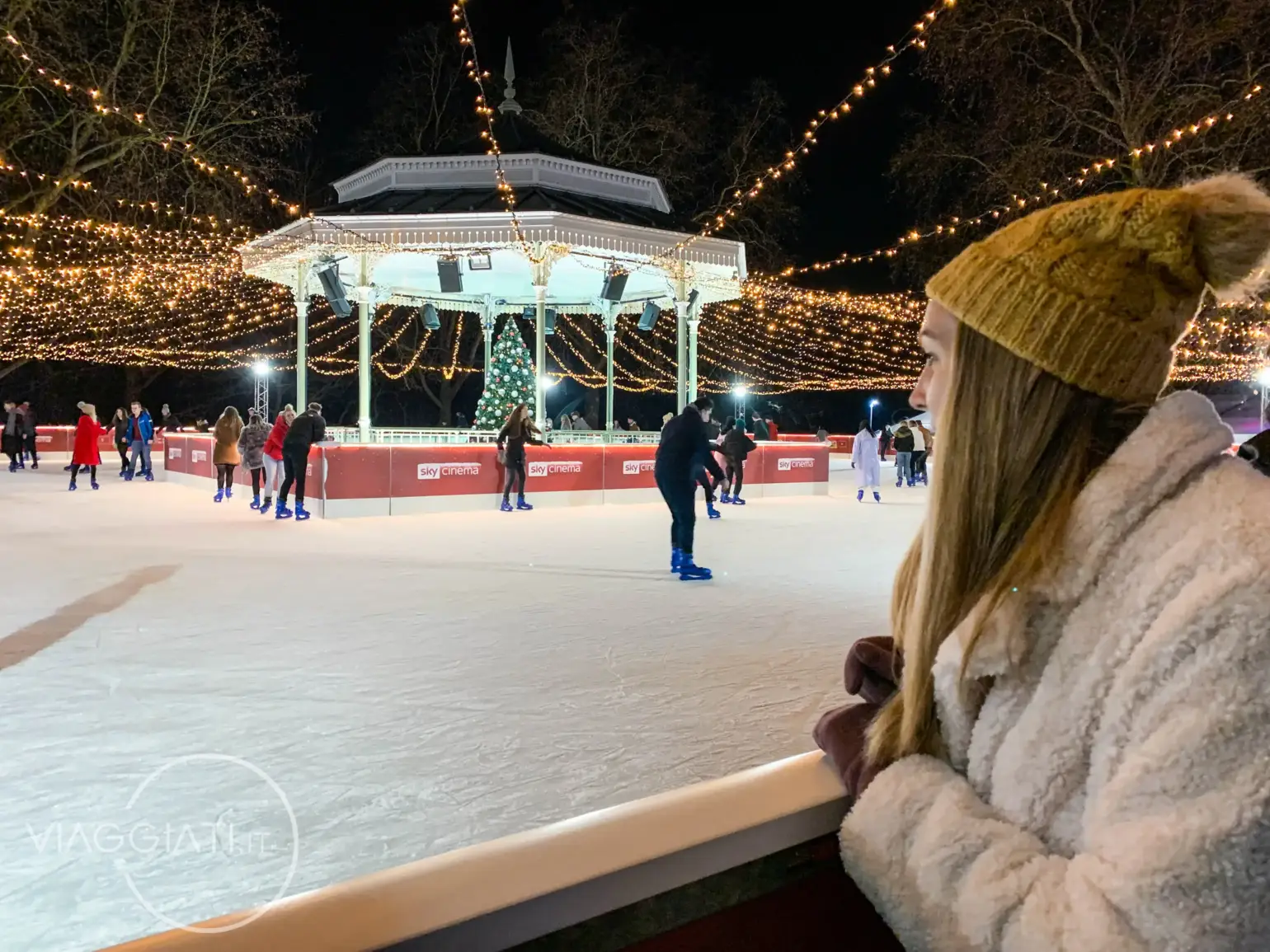 Londra a Natale, pista di pattinaggio di Winter Wonderland