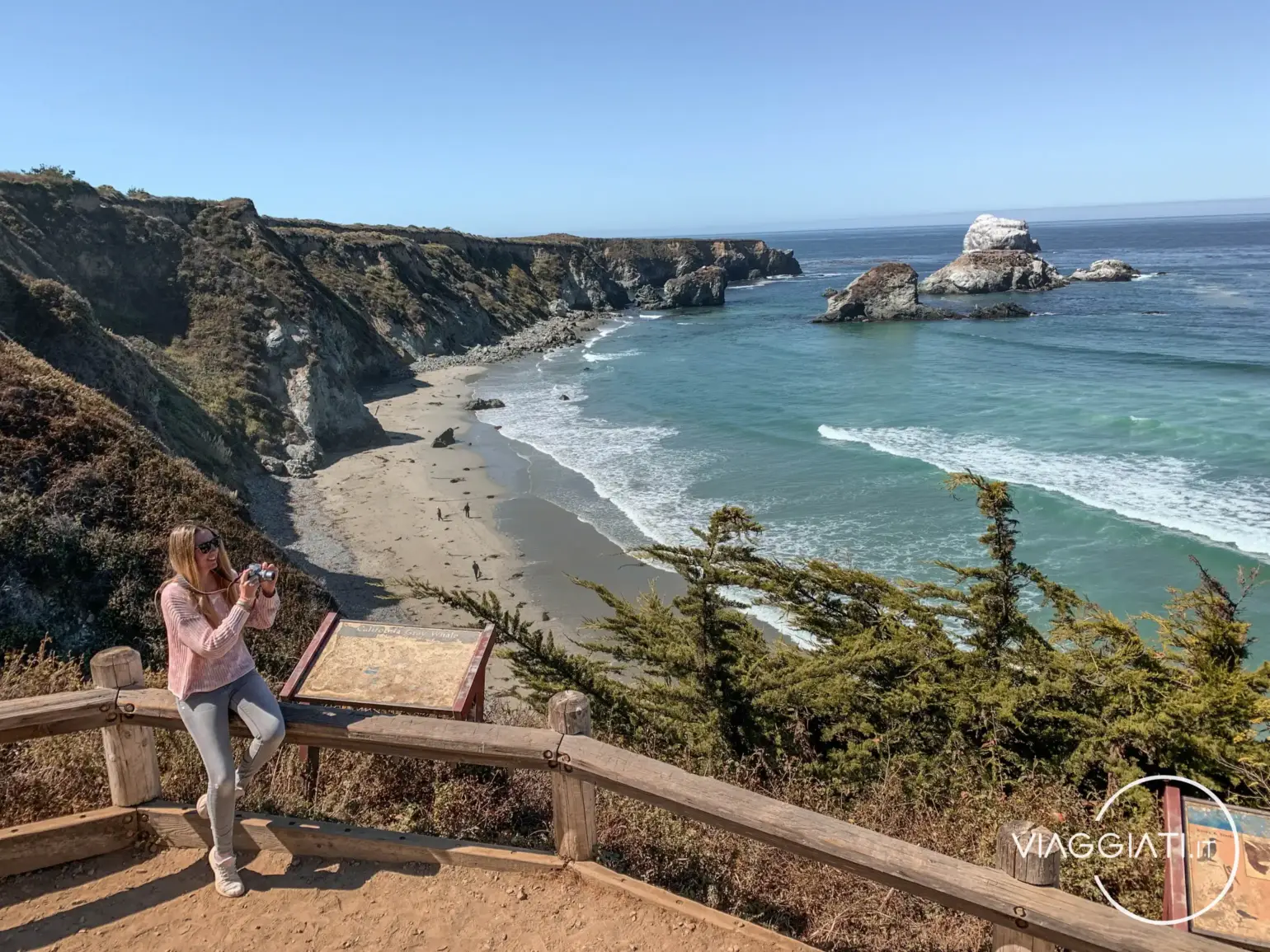 Itinerario lungo la costa della California
