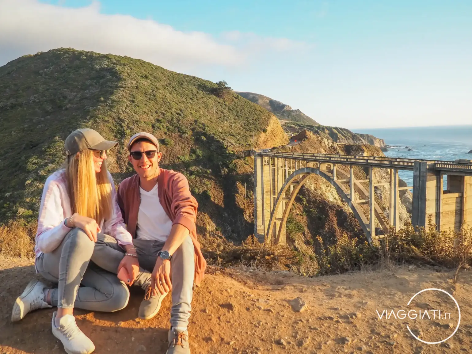 Itinerario lungo la costa della California - Tramonto al Bixby Creek Bridge