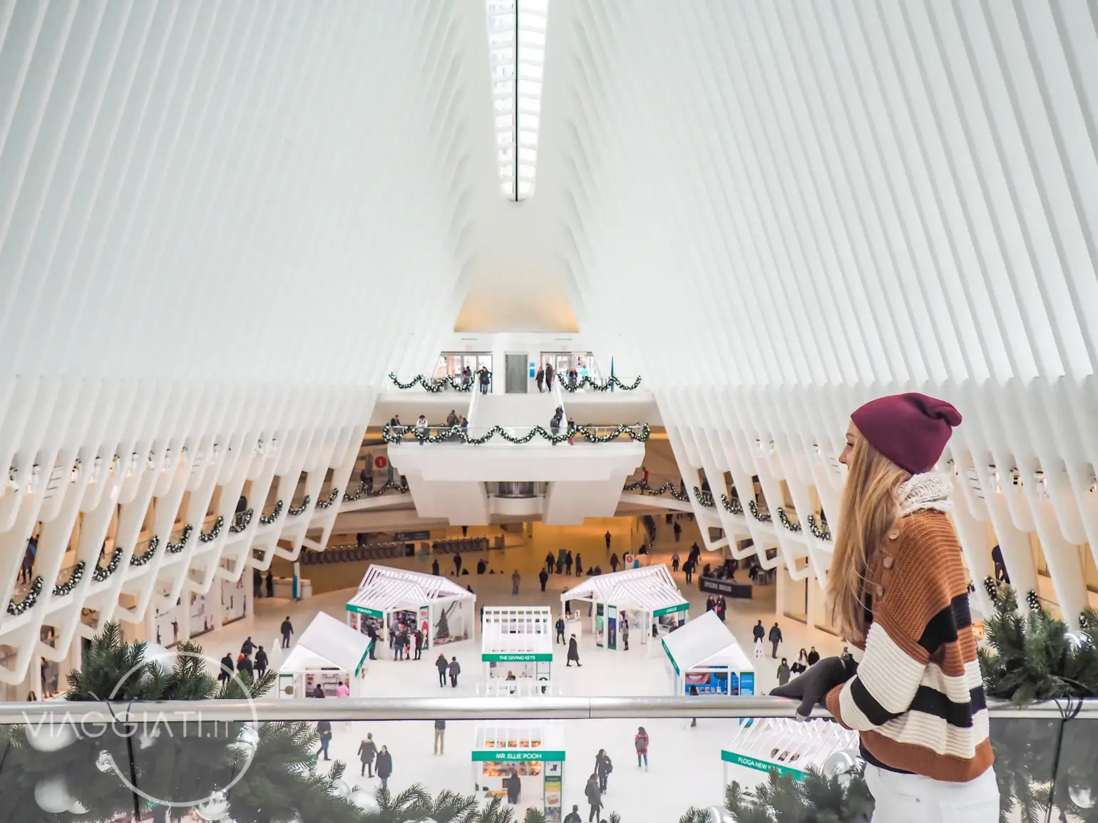 Mercatino di Natale nella stazione Oculus | New York