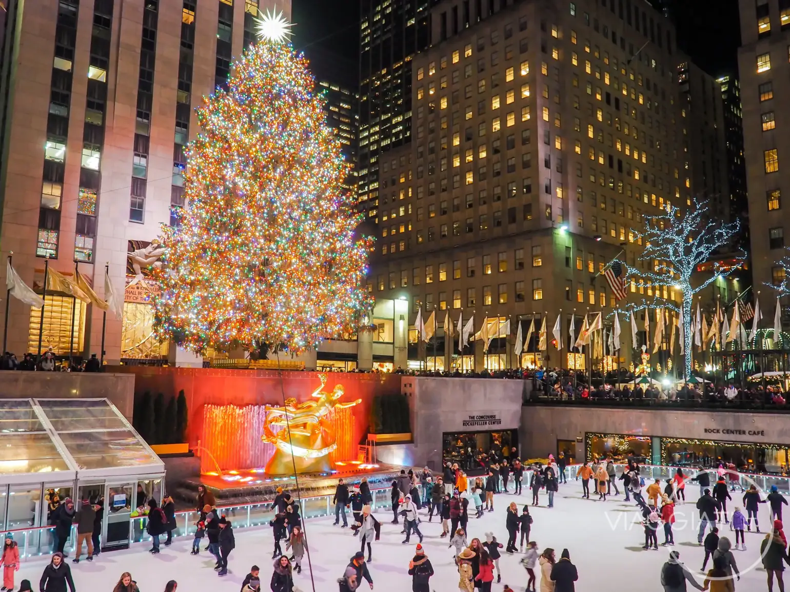 Pista di pattinaggio del Rockefeller Center | New York a Natale