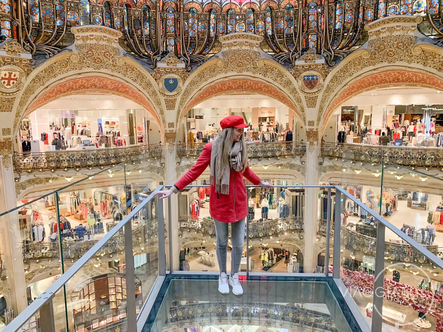 Piattaforma di vetro alle Galeries Lafayette