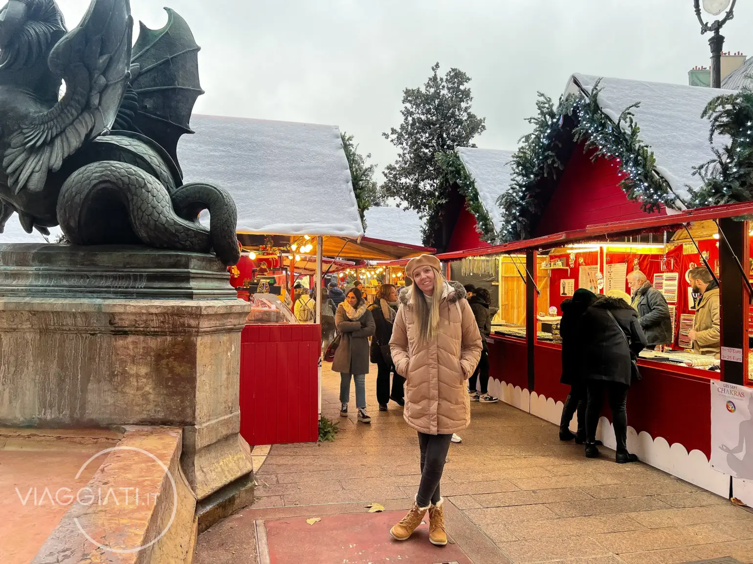 Marché de Noël place Saint Michel | Mercatini di Natale a Parigi