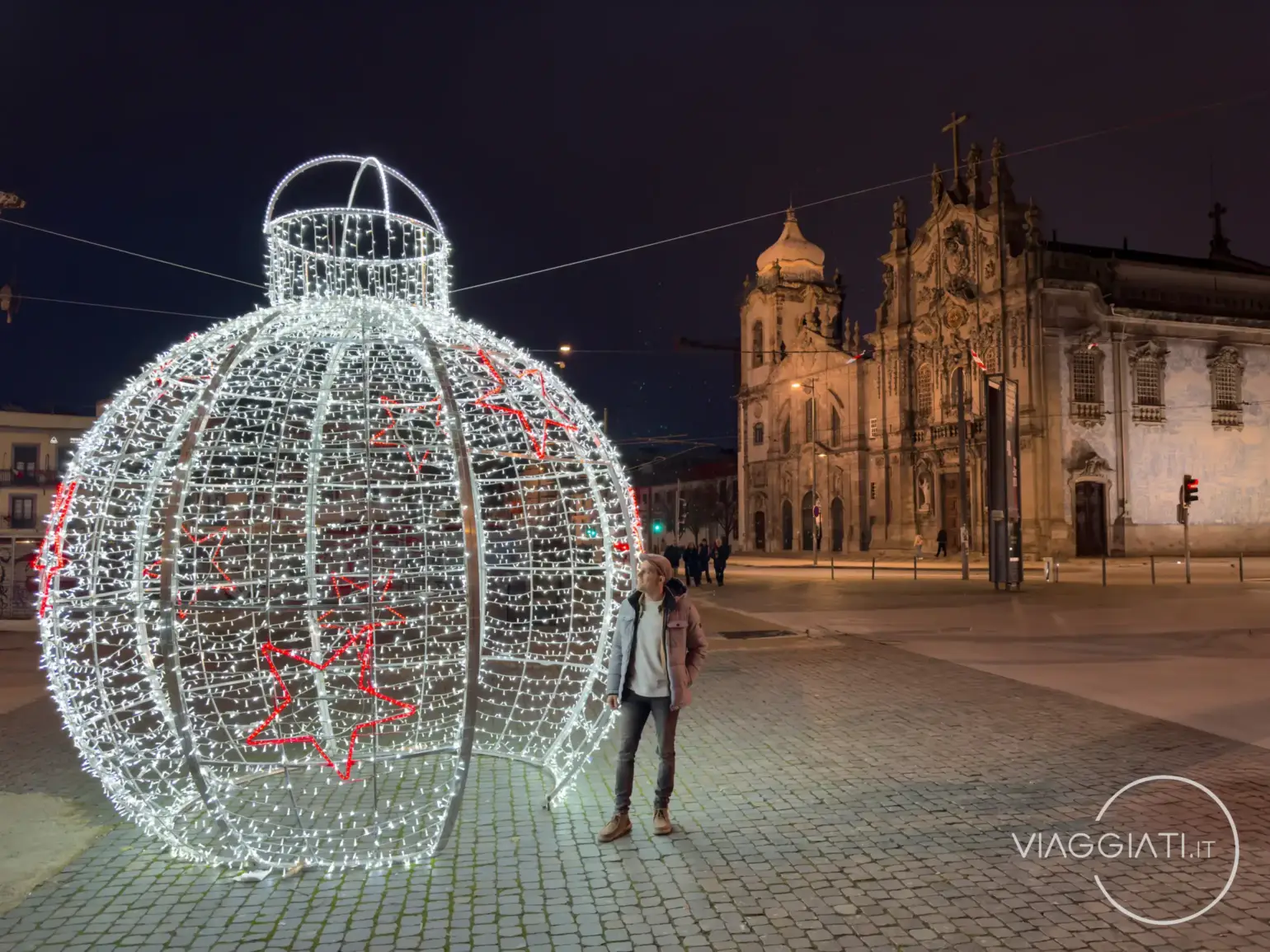 Luminarie natalizie di Porto