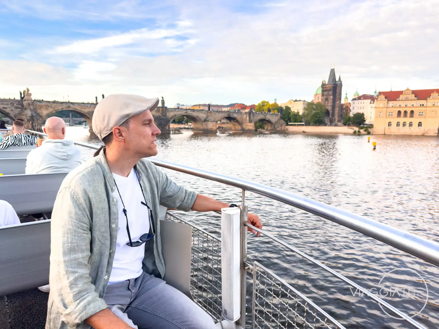 Passeggiata in barca sul fiume Moldava