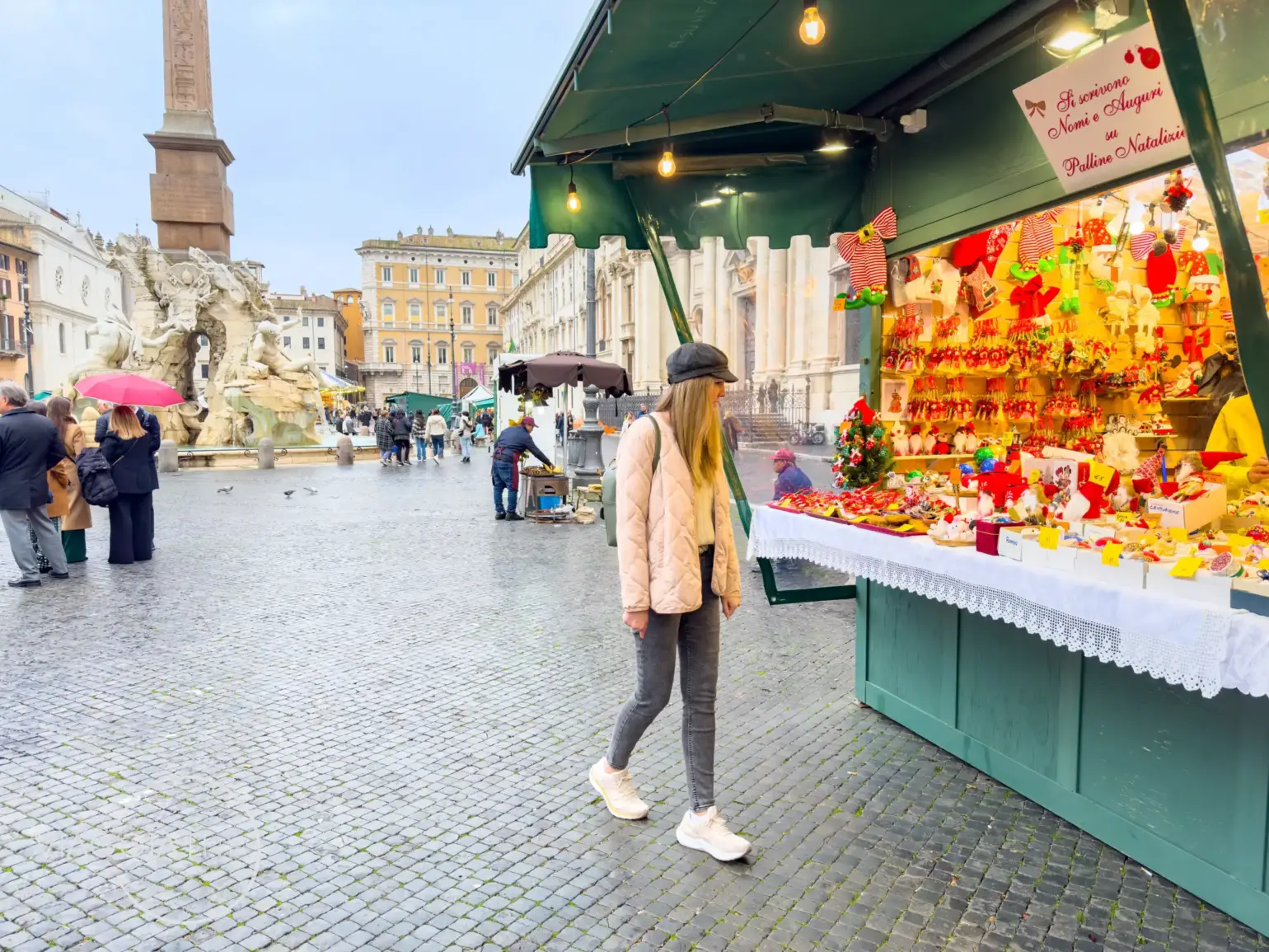 Mercatino di Natale in Piazza Navona a Roma
