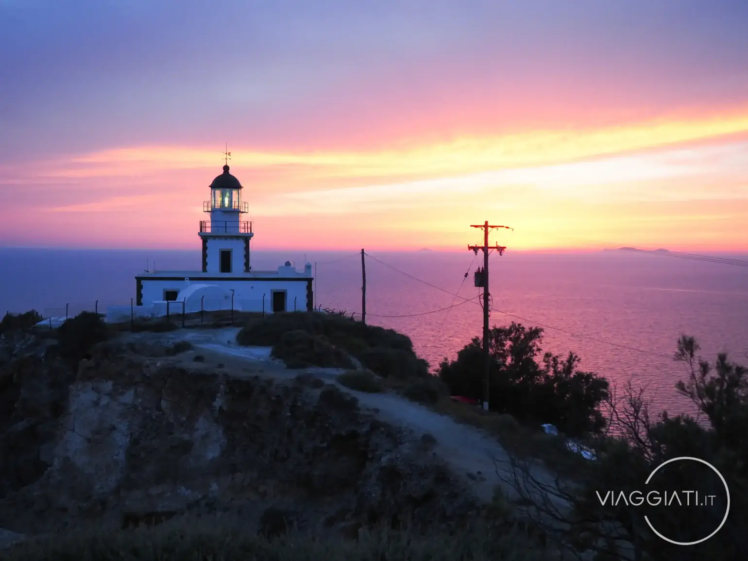 Tramonto dal faro di Akrotiri | Santorini