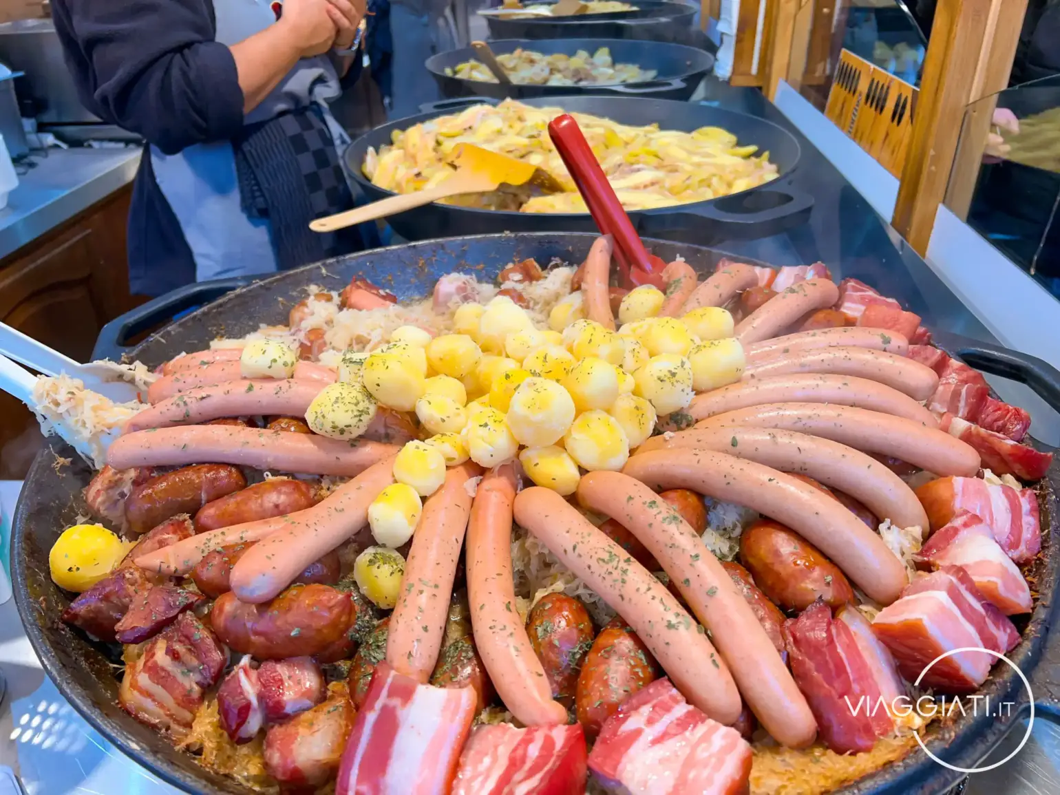 Stand gastronomici nei mercatini di Natale di Strasburgo
