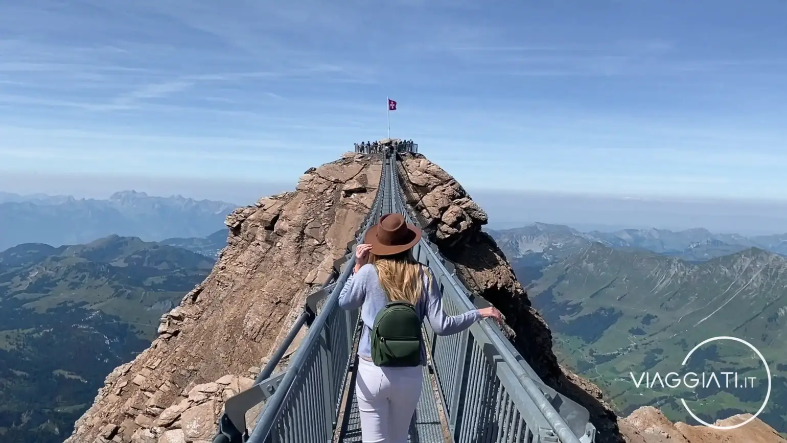 Ponte tra due cime - Glacier 3000