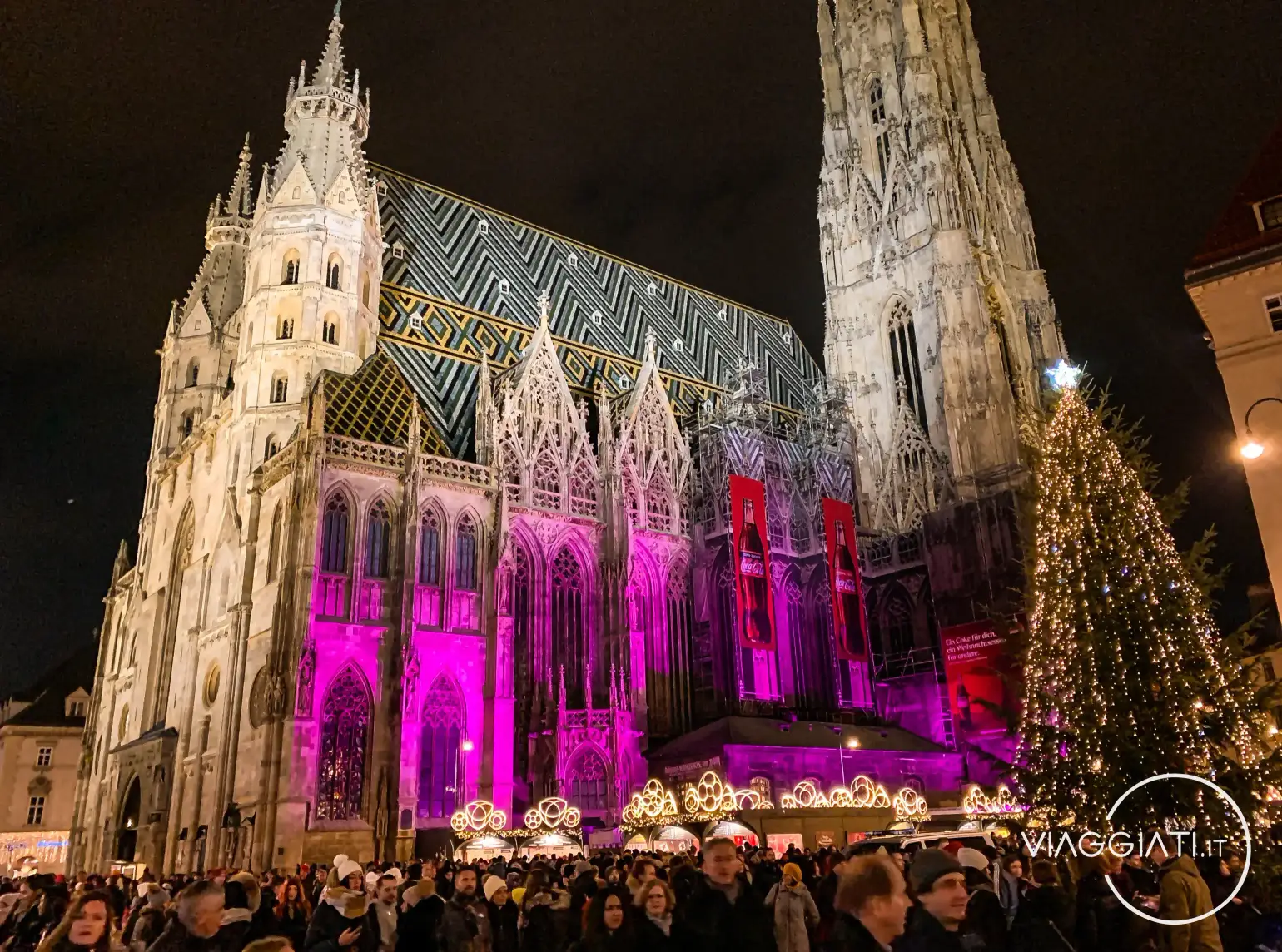 Duomo di Santo Stefano durante un viaggio a Vienna a Natale