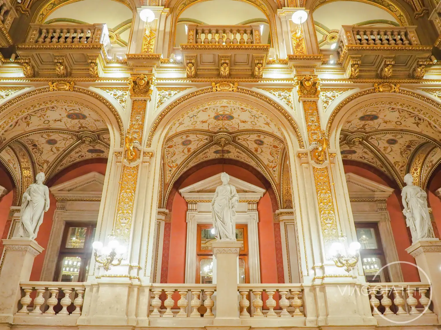 Interno dell'Opera di Stato di Vienna